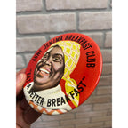 Vintage 1930s Aunt Jemima Breakfast Club "Eat A Better Breakfast" Black Americana Pinback Button