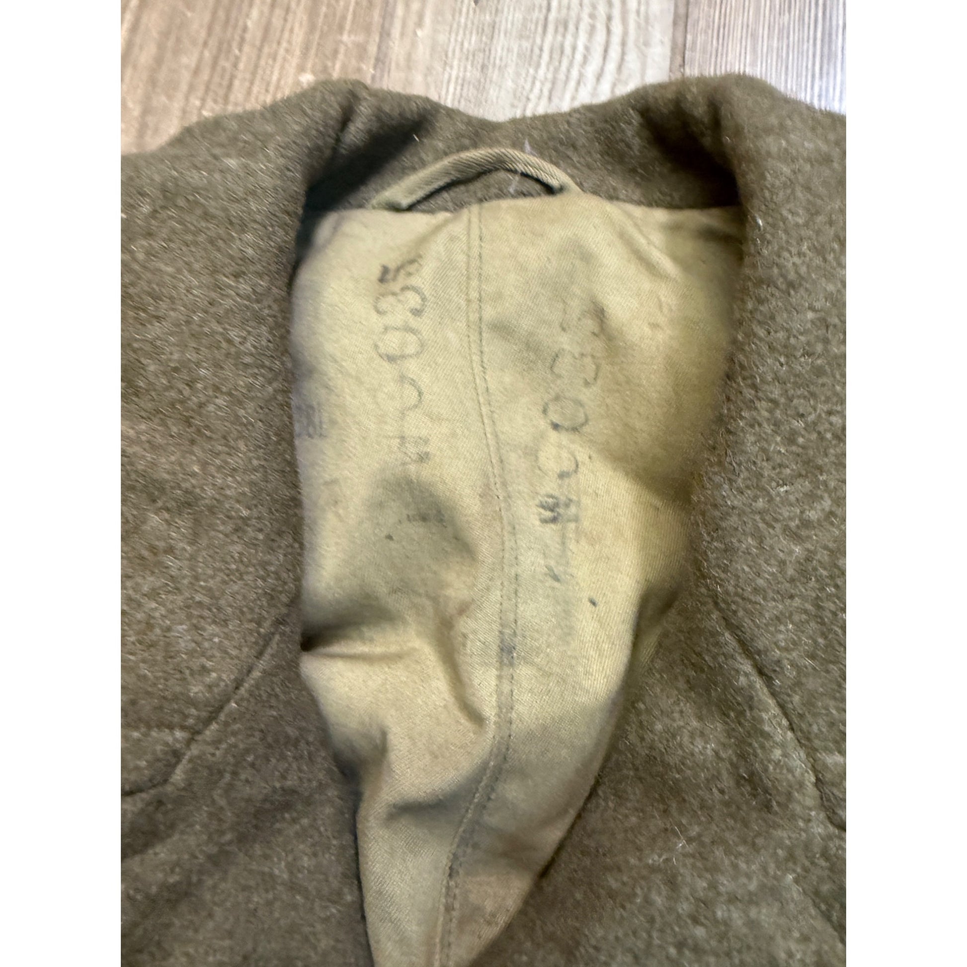 Vintage WW2 era US Army Wool Overcoat Trench Coat Military Korean War