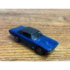 Vintage 1967 Hot Wheels Redline Custom T-Bird Blue w/ Black Roof  - CLEAN