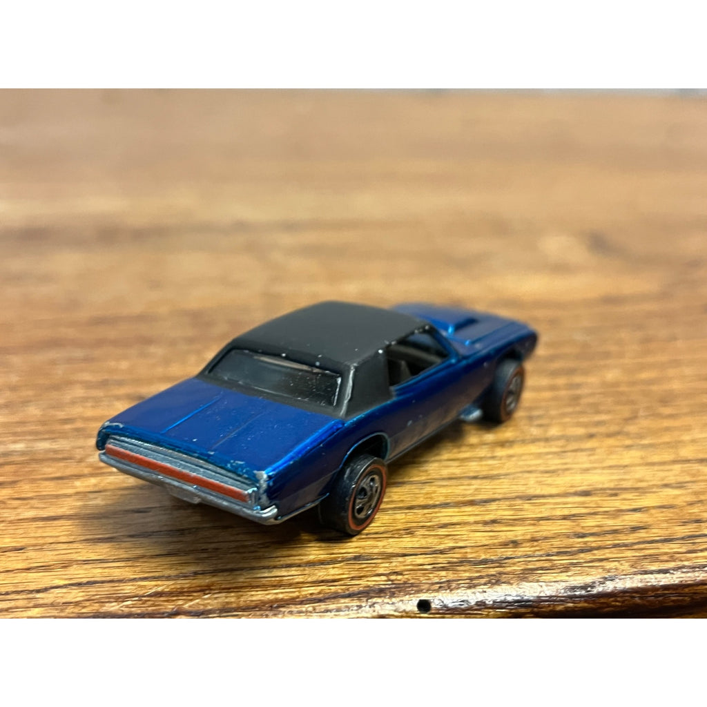 Vintage 1967 Hot Wheels Redline Custom T-Bird Blue w/ Black Roof  - CLEAN