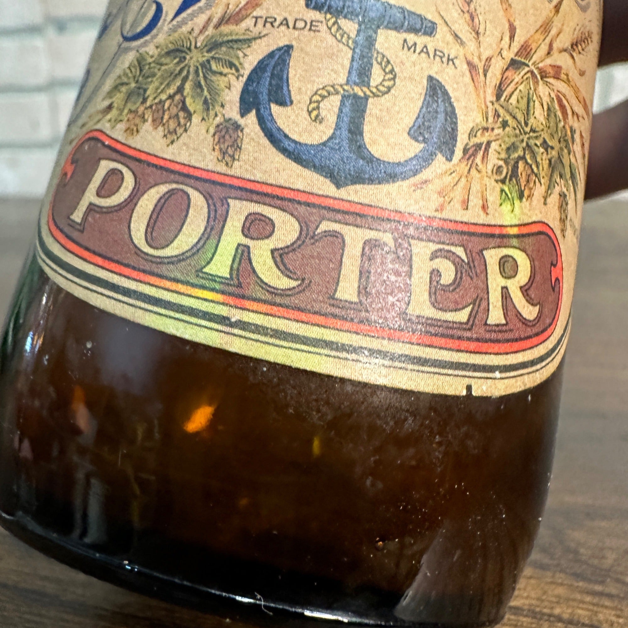 Rare Old Vintage "ANCHOR PORTER" Beer Bottle Anchor Brewing Co. San Francisco CA