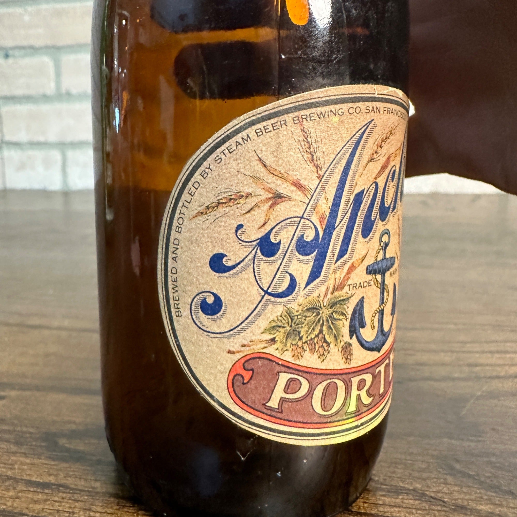 Rare Old Vintage "ANCHOR PORTER" Beer Bottle Anchor Brewing Co. San Francisco CA