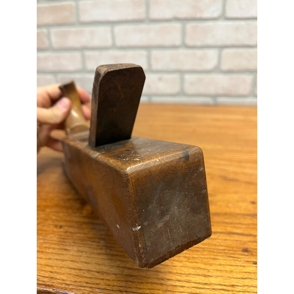 Antique Primitive German Peugeot Freres Woodworking Plane 1-1/4" Tool Horned