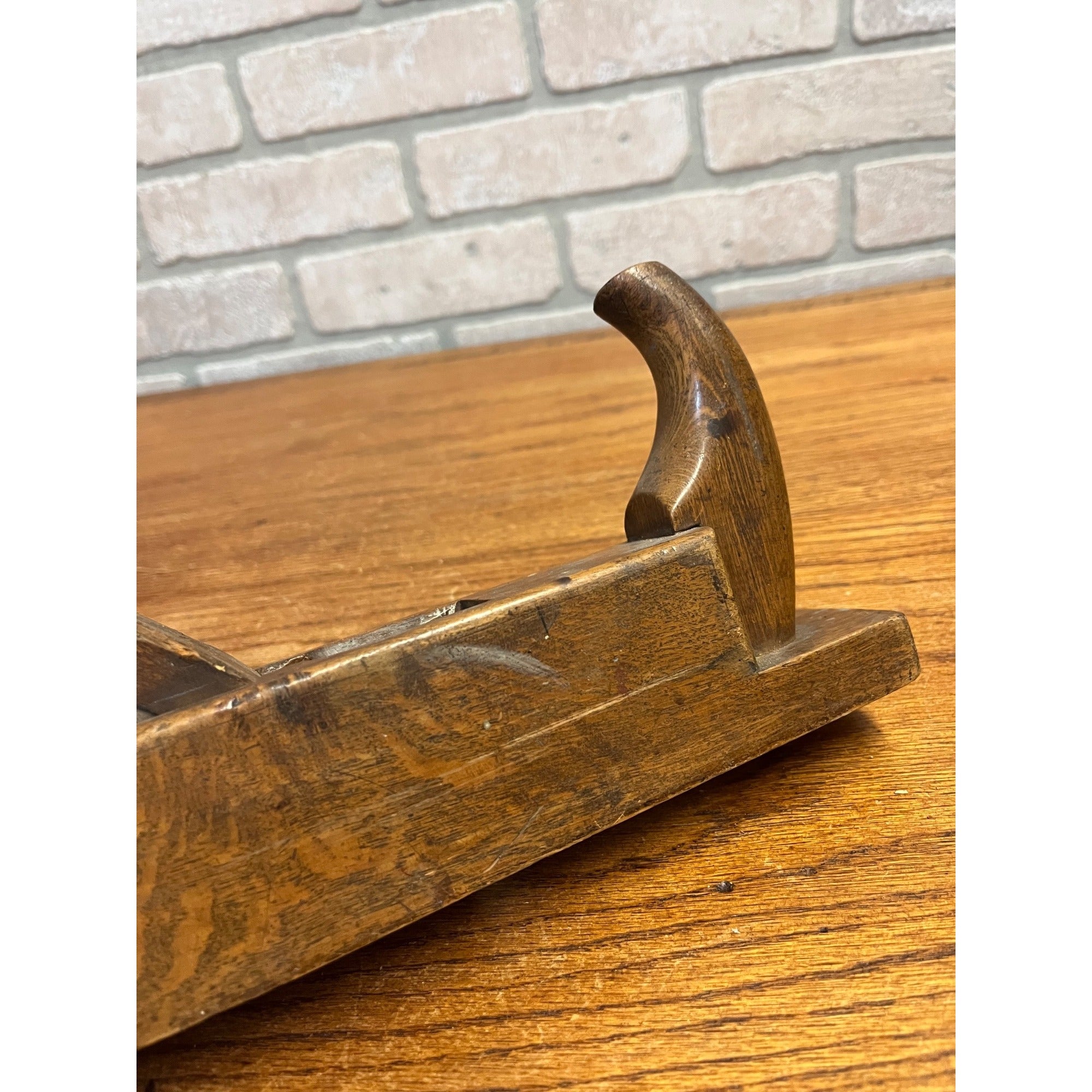 Antique Primitive German Peugeot Freres Woodworking Plane 1-1/4" Tool Horned