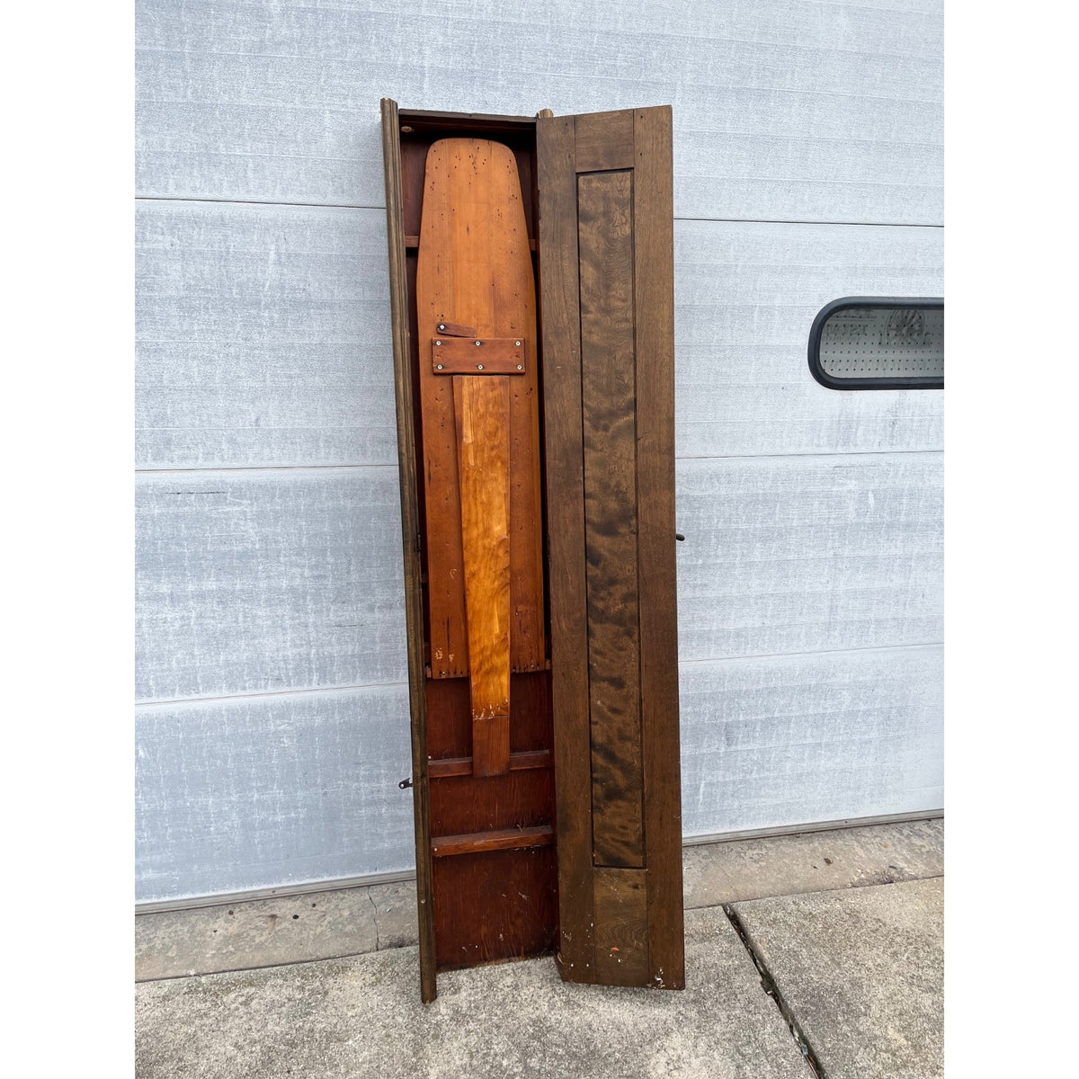 Victorian Built In Folding Ironing Board Wall Cabinet Primitive