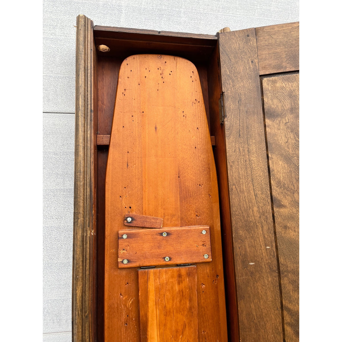 Victorian Built In Folding Ironing Board Wall Cabinet Primitive