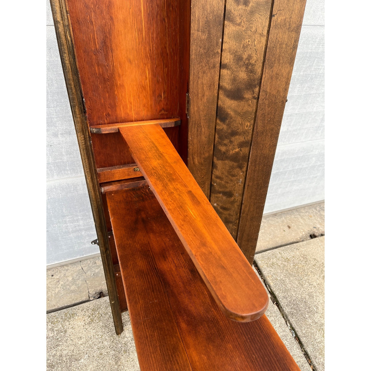 Victorian Built In Folding Ironing Board Wall Cabinet Primitive