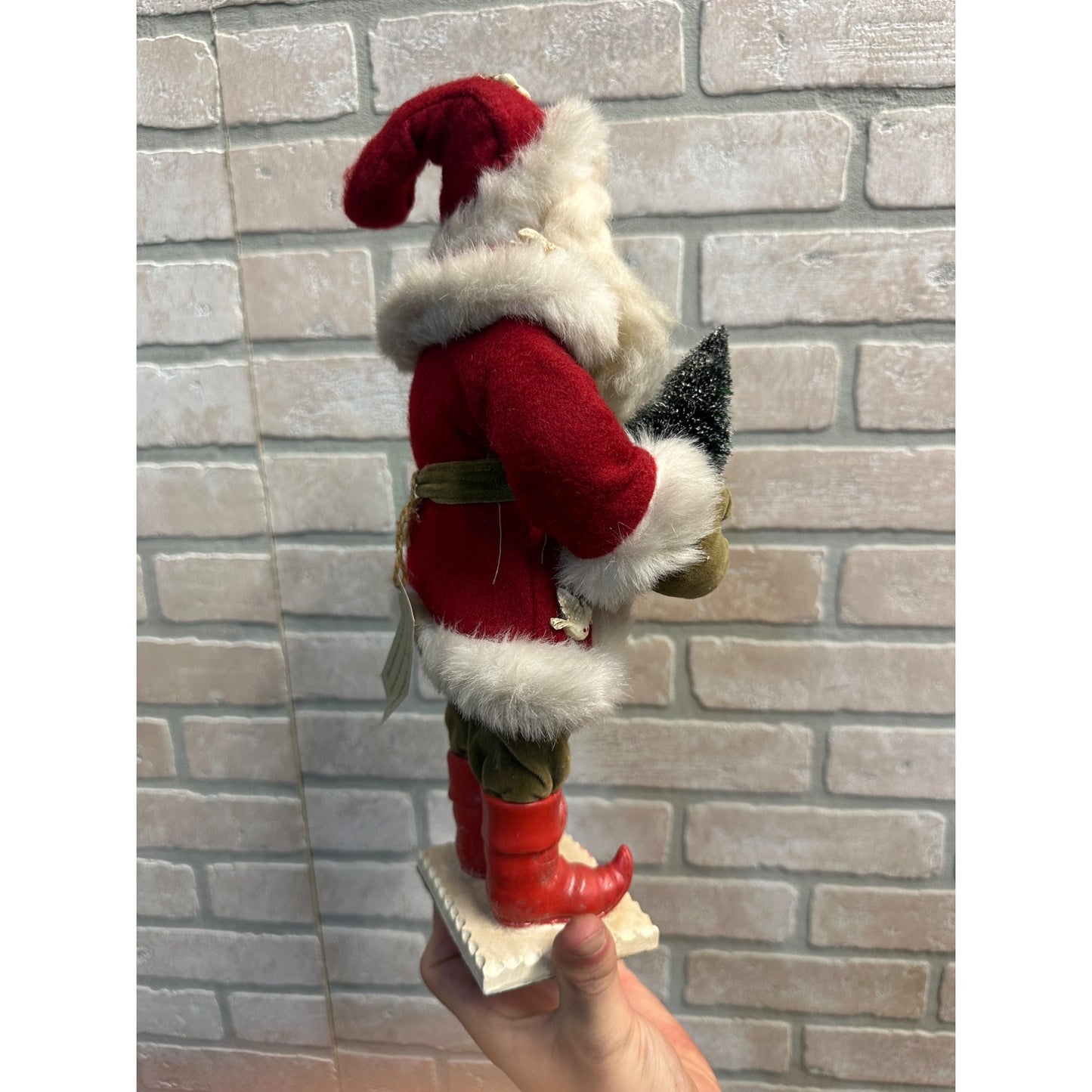 2002 ESC Trading Paul Gordon "Santa with Teddy Bear" Resin Christmas Figurine