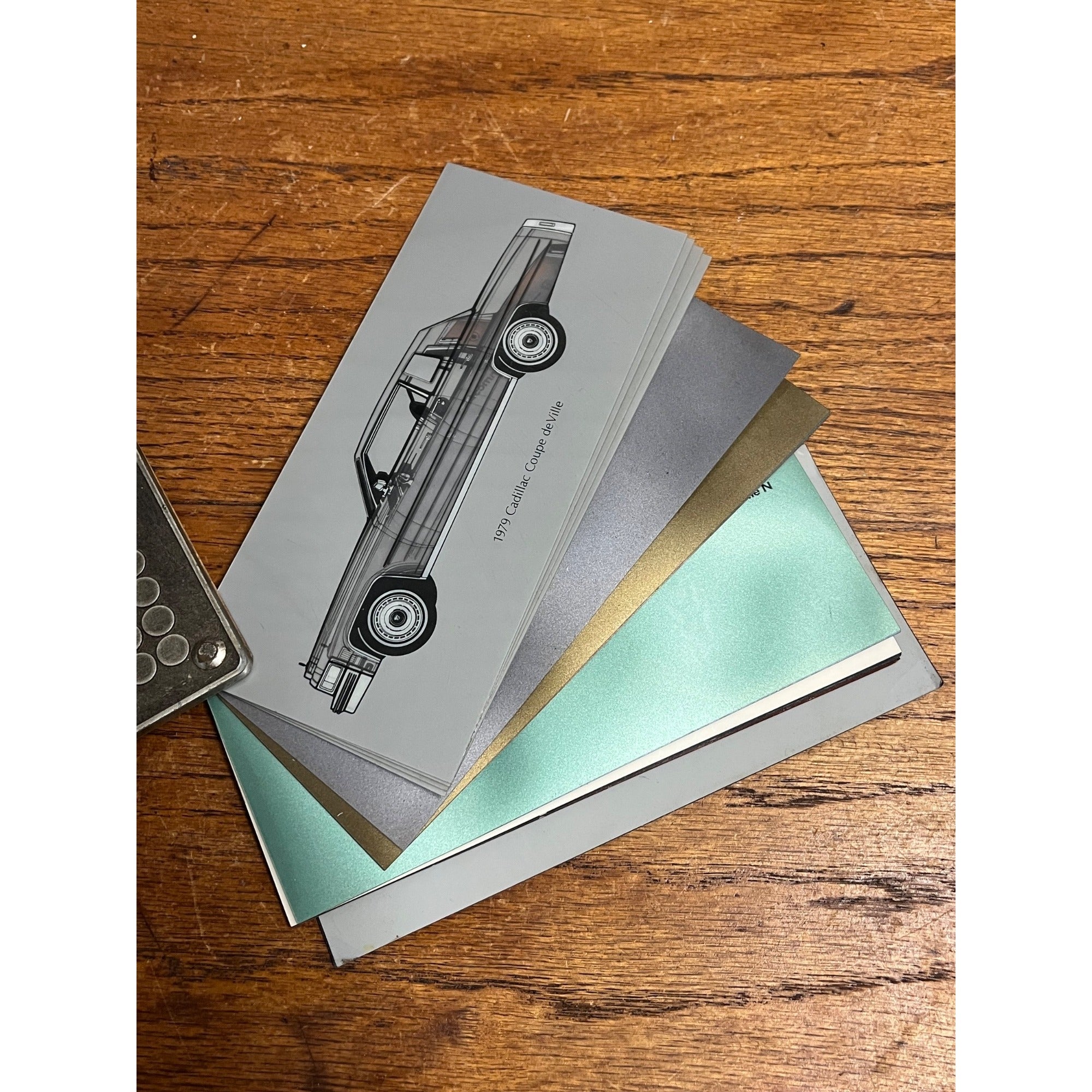 1979 Cadillac Colors Sample Display Coupe Deville Fleetwood Eldorado Seville