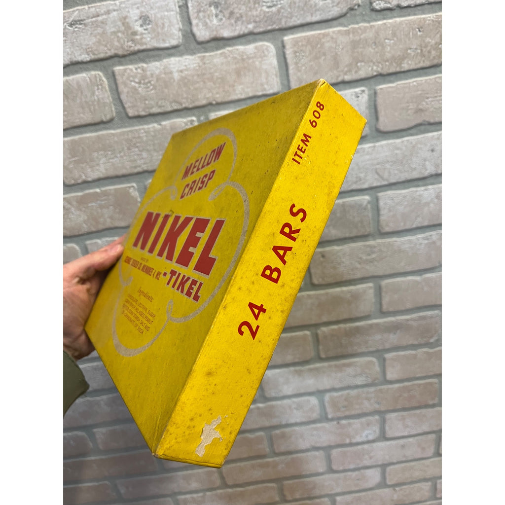 Vintage Nikel-Tikel Candy Bar Box George Ziegler Co. Milwaukee, WIS