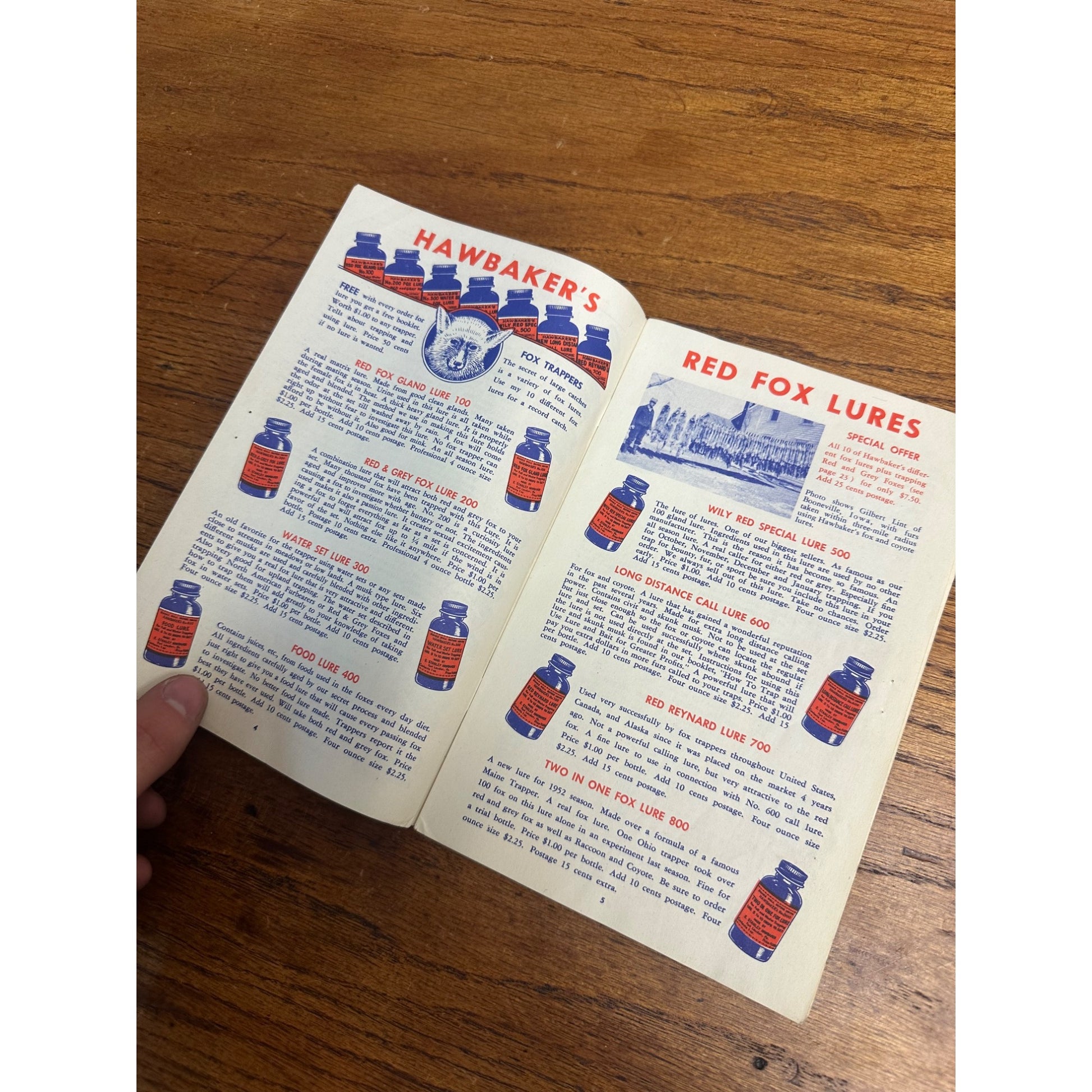 Vintage 1952 Hawbakers Trappers Supplies Catalog Fort Loudon Penn Pa Traps Lures