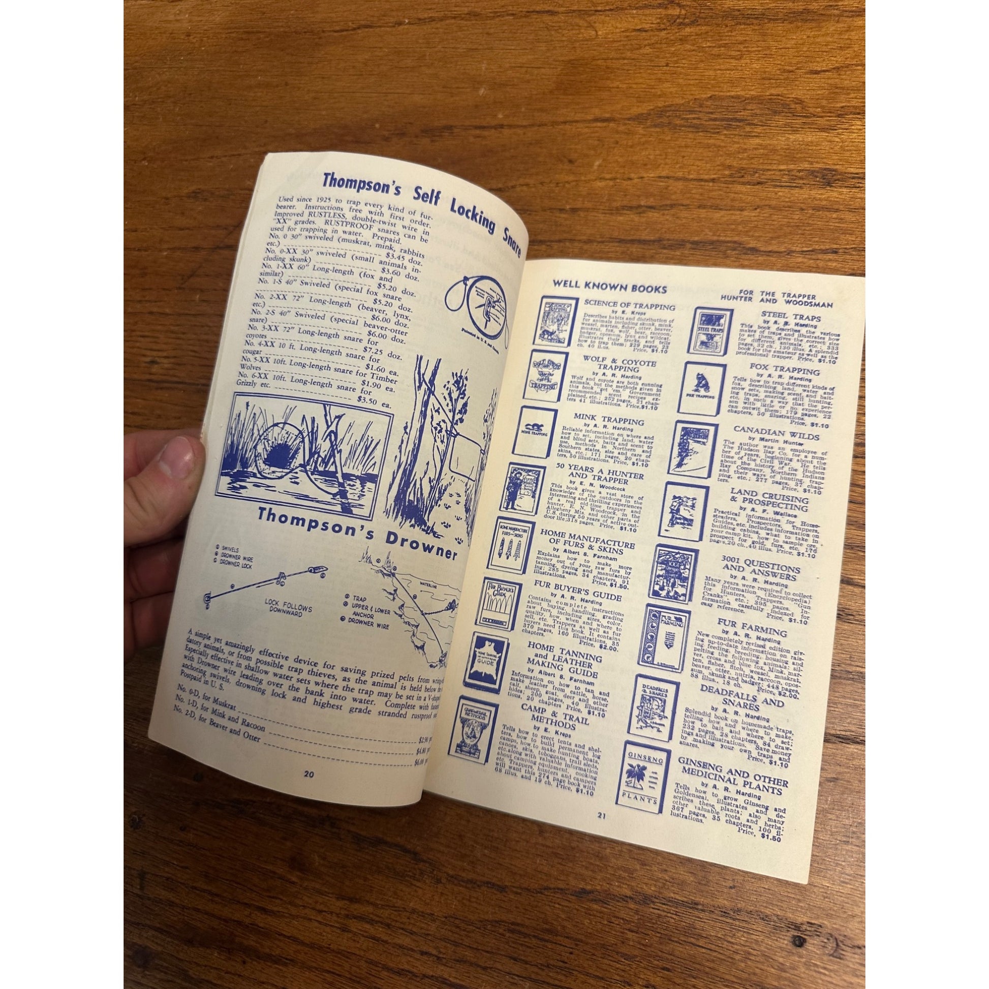 Vintage 1952 Hawbakers Trappers Supplies Catalog Fort Loudon Penn Pa Traps Lures