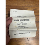 Vintage 1935 Singer Sewing Machine Hemstitcher and Picot Edger Model 121387