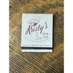 Vintage Matchbook Advertising Rusty's Club - Oshkosh, Wis.