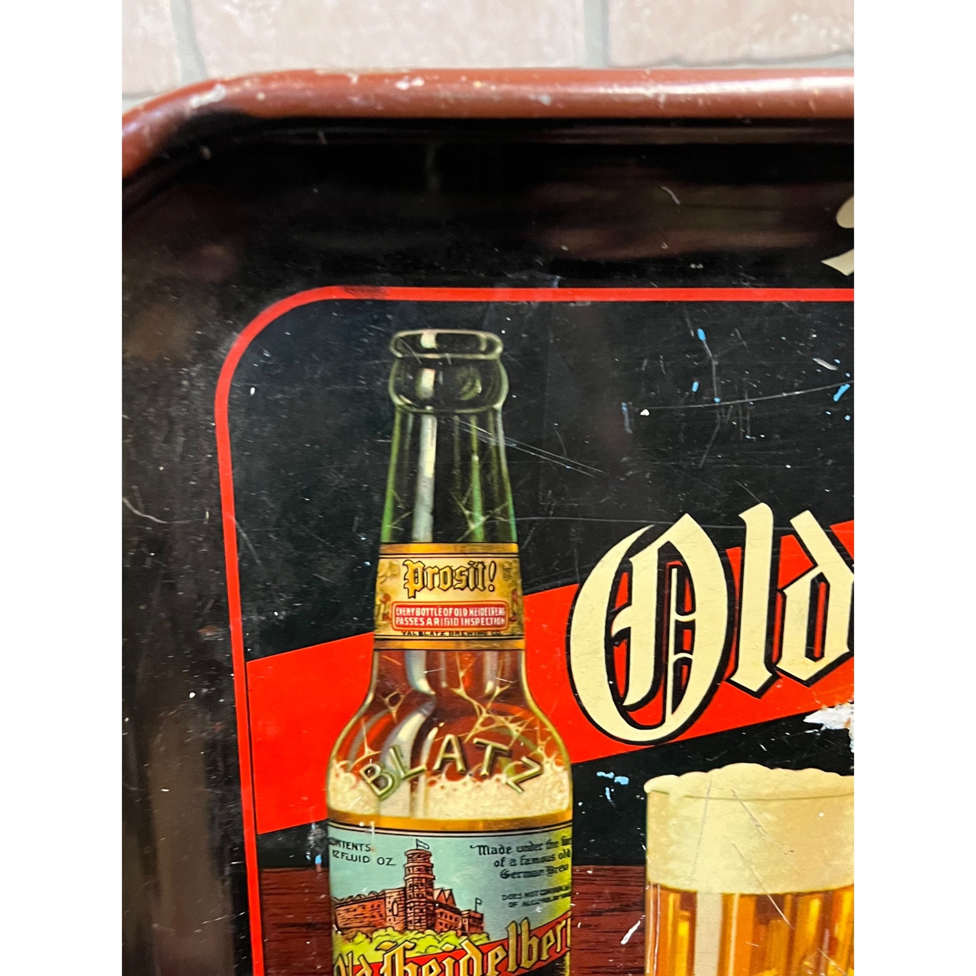 Vintage 1930s Blatz Old Heidelberg Beer Tray Milwaukee Wisconsin