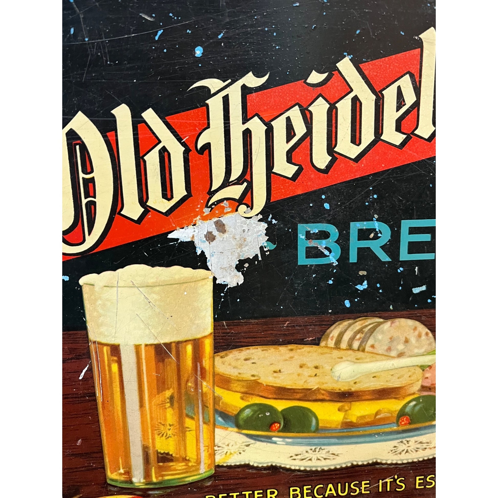 Vintage 1930s Blatz Old Heidelberg Beer Tray Milwaukee Wisconsin