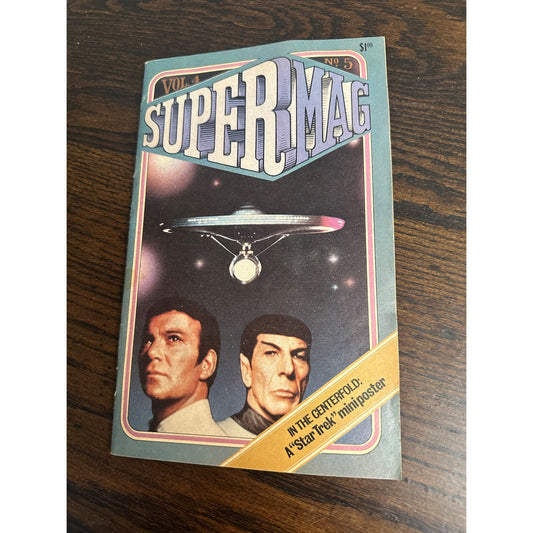 Vintage 1980 SuperMag Magazine Star Trek Cover Volume 4 No. 5