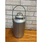 Vintage Priscilla Ware Aluminum 4 Quart Cream Milk Can Pail w/ Handle Farmhouse