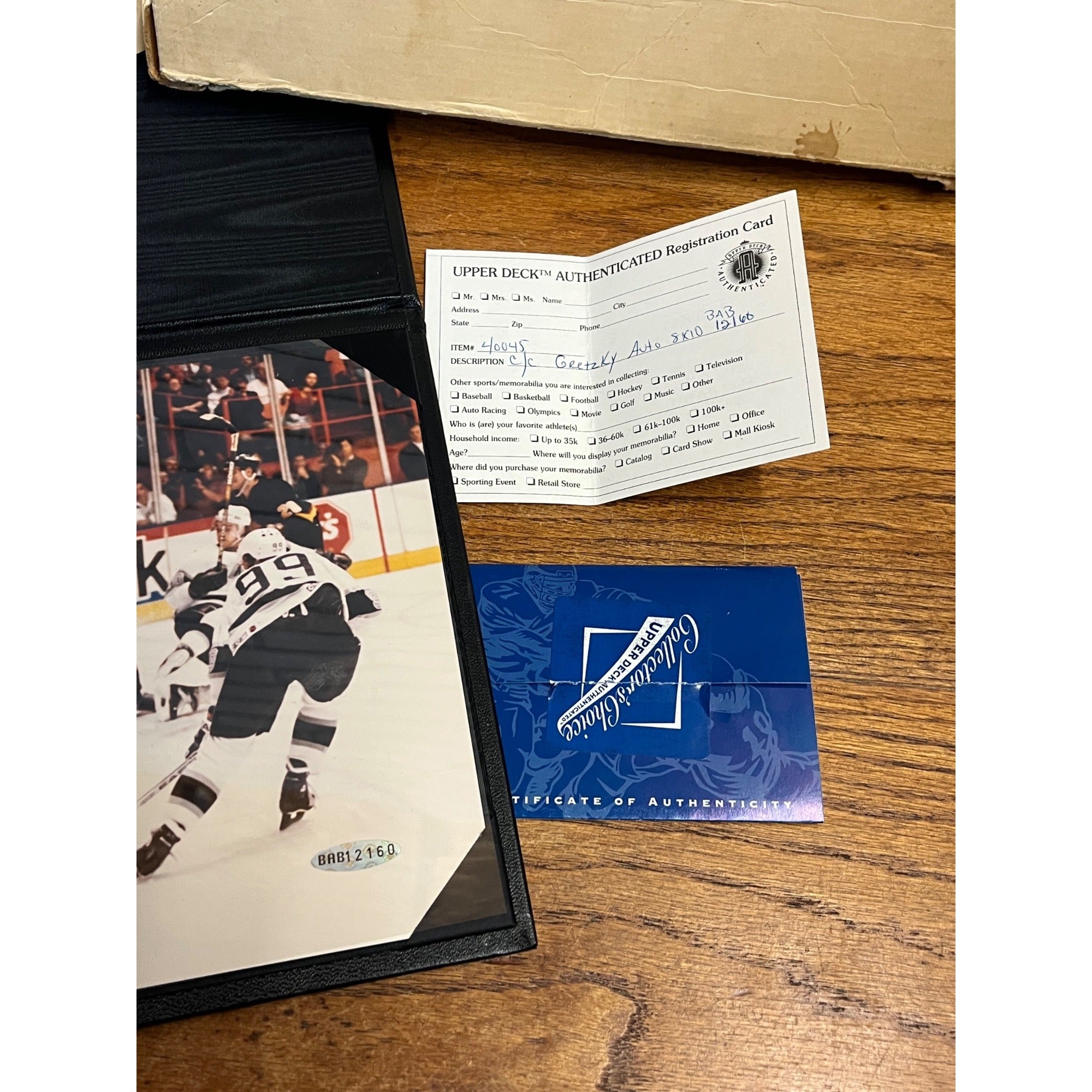 Wayne Gretzky Upper Deck Limited Edition 802 Goal Signed 8x10 Photo UDA