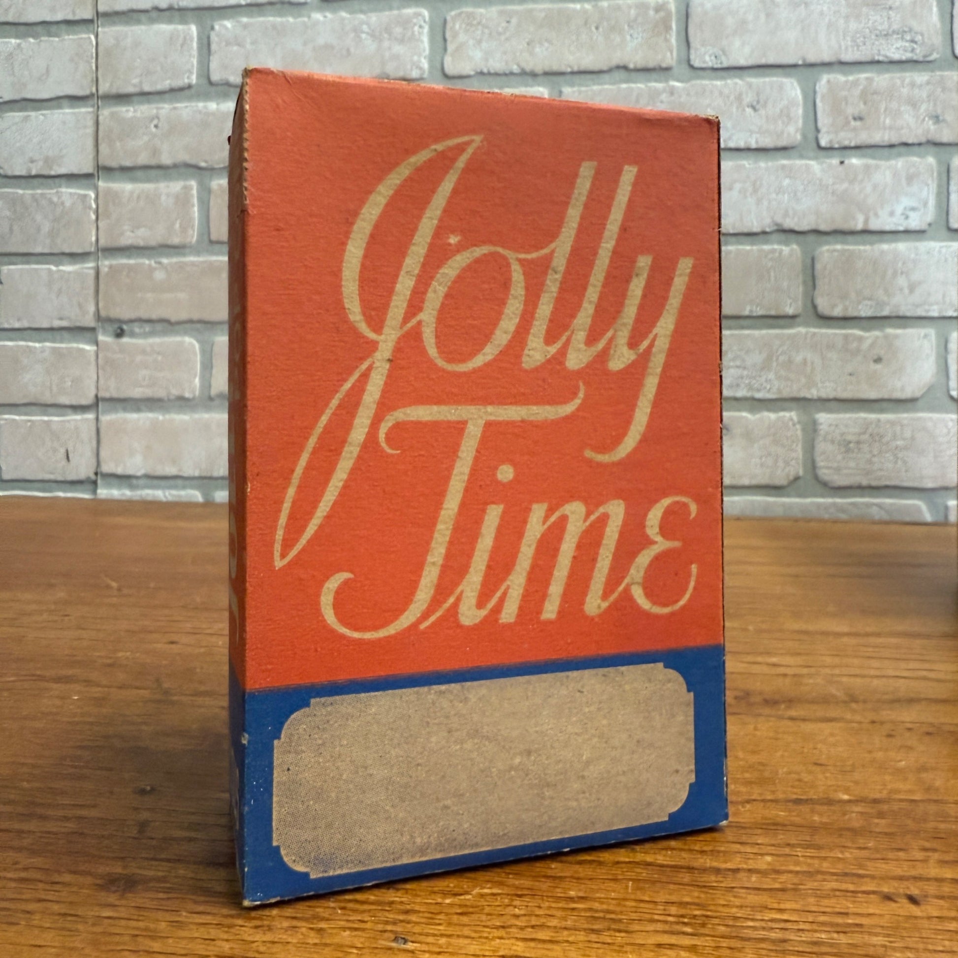 Vintage 1930s Jolly Time Brand Popcorn Movie Theater Box Sioux City Iowa
