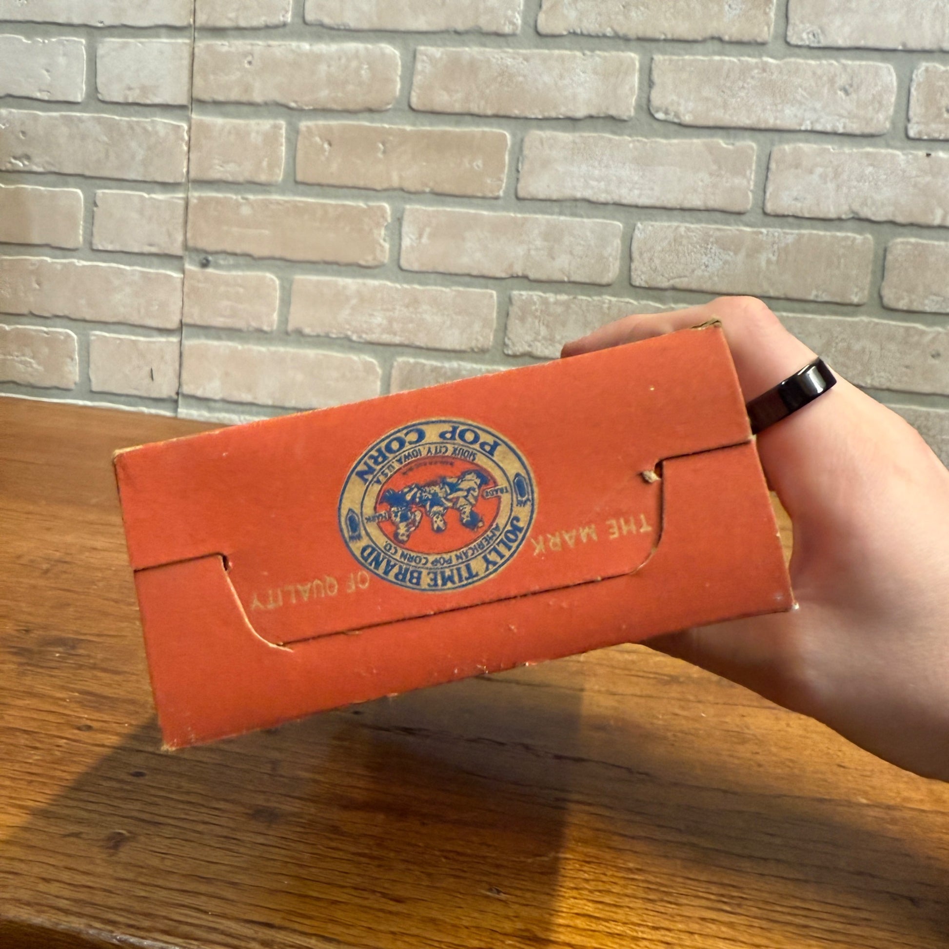 Vintage 1930s Jolly Time Brand Popcorn Movie Theater Box Sioux City Iowa