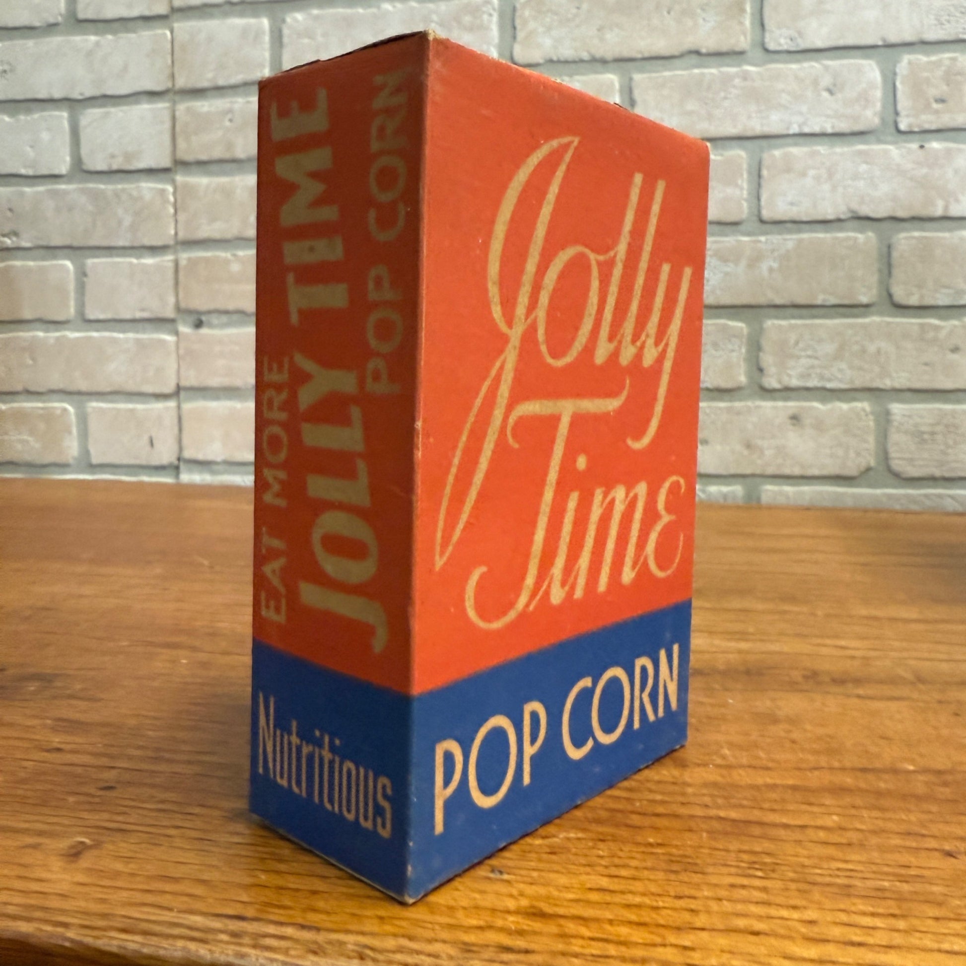 Vintage 1930s Jolly Time Brand Popcorn Movie Theater Box Sioux City Iowa
