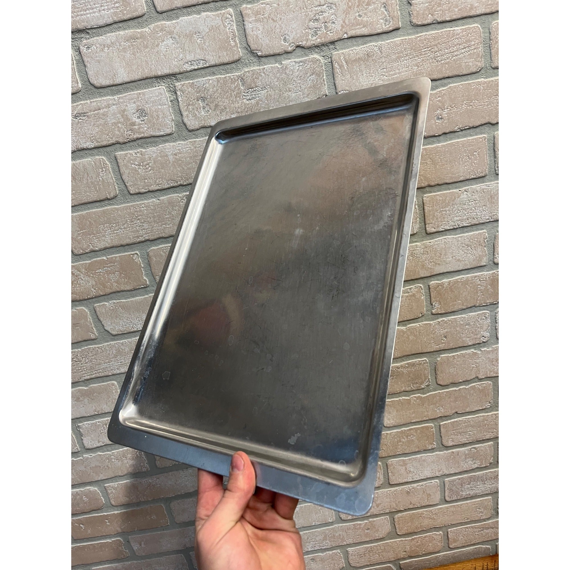 Vintage Revere Ware Stainless Steel Sheet/Cookie Pan #2515 15 1/4""x 10 1/2 x 1"