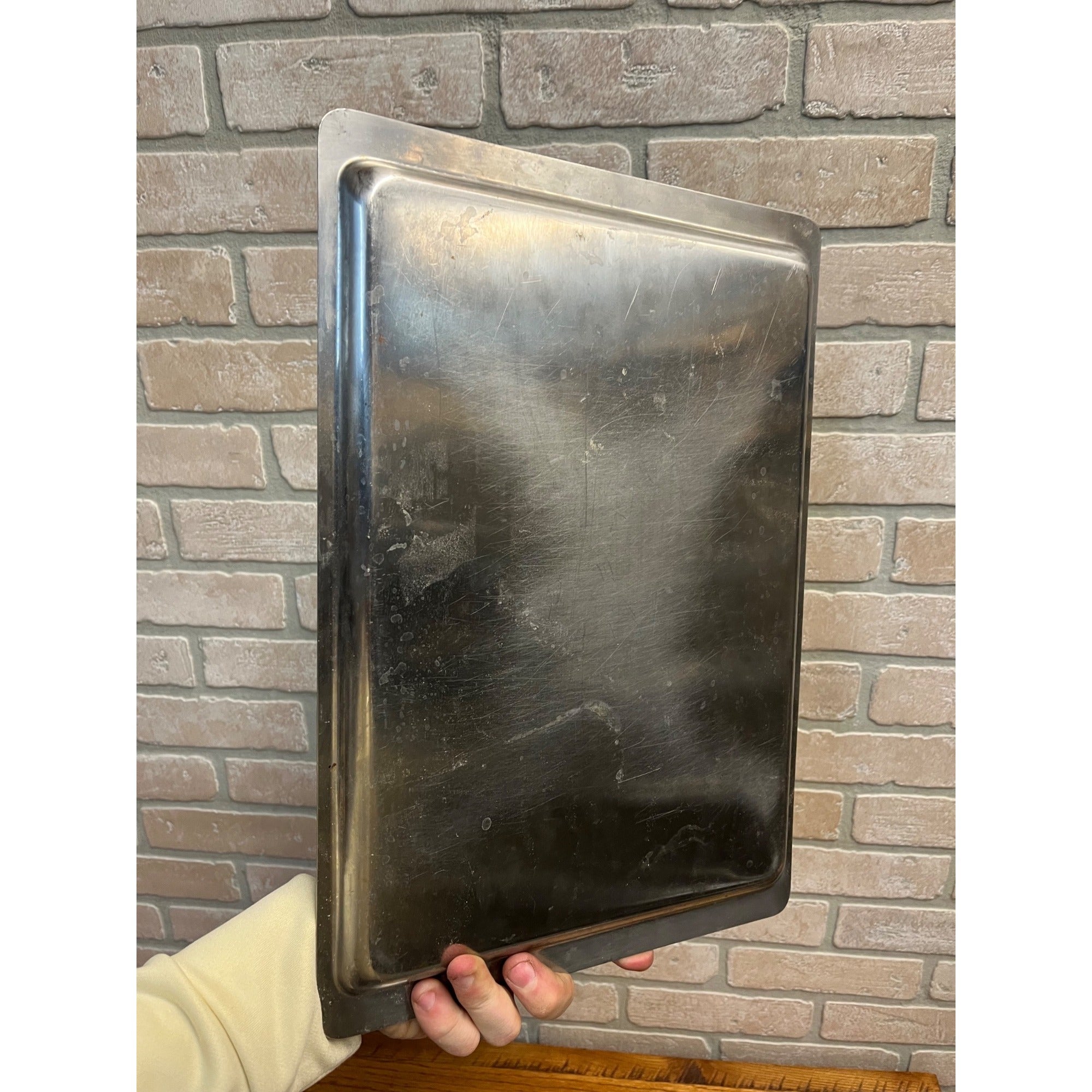 Vintage Revere Ware Stainless Steel Sheet/Cookie Pan #2515 15 1/4""x 10 1/2 x 1"