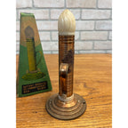 RARE Vintage 1950s Cosmos-Lite Candle Stick Flashlight Lift-Light w/ Box