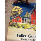 1920s Advertising Calendar Poster Fuller Goodman Farm Barn Dairy Scene