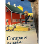 1920s Advertising Calendar Poster Fuller Goodman Farm Barn Dairy Scene