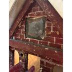 Antique Old Handmade Folk Art Wooden Primitive LARGE Lighted Christmas House