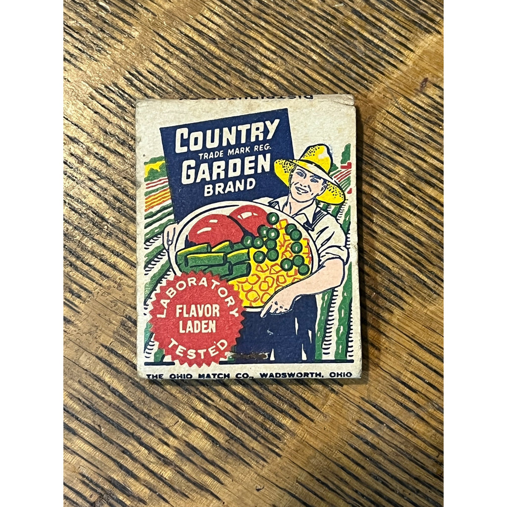 VINTAGE Matchbook Advertising Country Gardens Inc. Milwaukee, Wis.