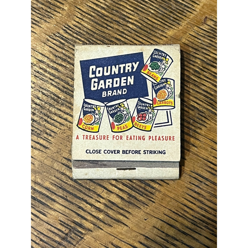 VINTAGE Matchbook Advertising Country Gardens Inc. Milwaukee, Wis.