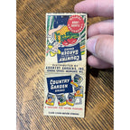 VINTAGE Matchbook Advertising Country Gardens Inc. Milwaukee, Wis.