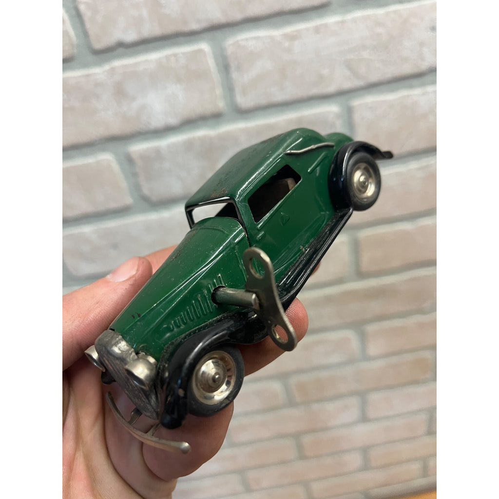 Vintage Triang Minic Green Vauxhall Cabriolet 19M w/ Key - Parts