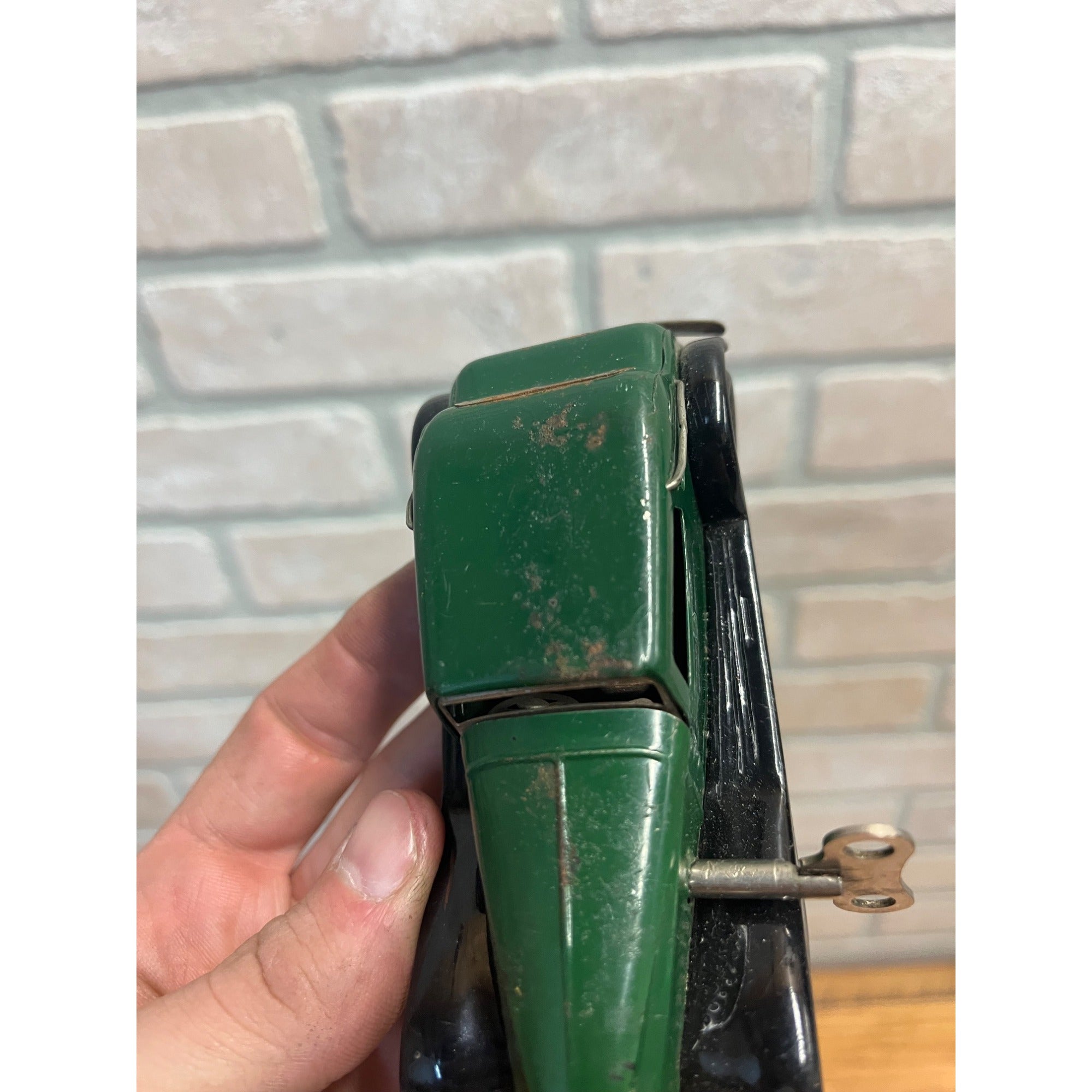 Vintage Triang Minic Green Vauxhall Cabriolet 19M w/ Key - Parts