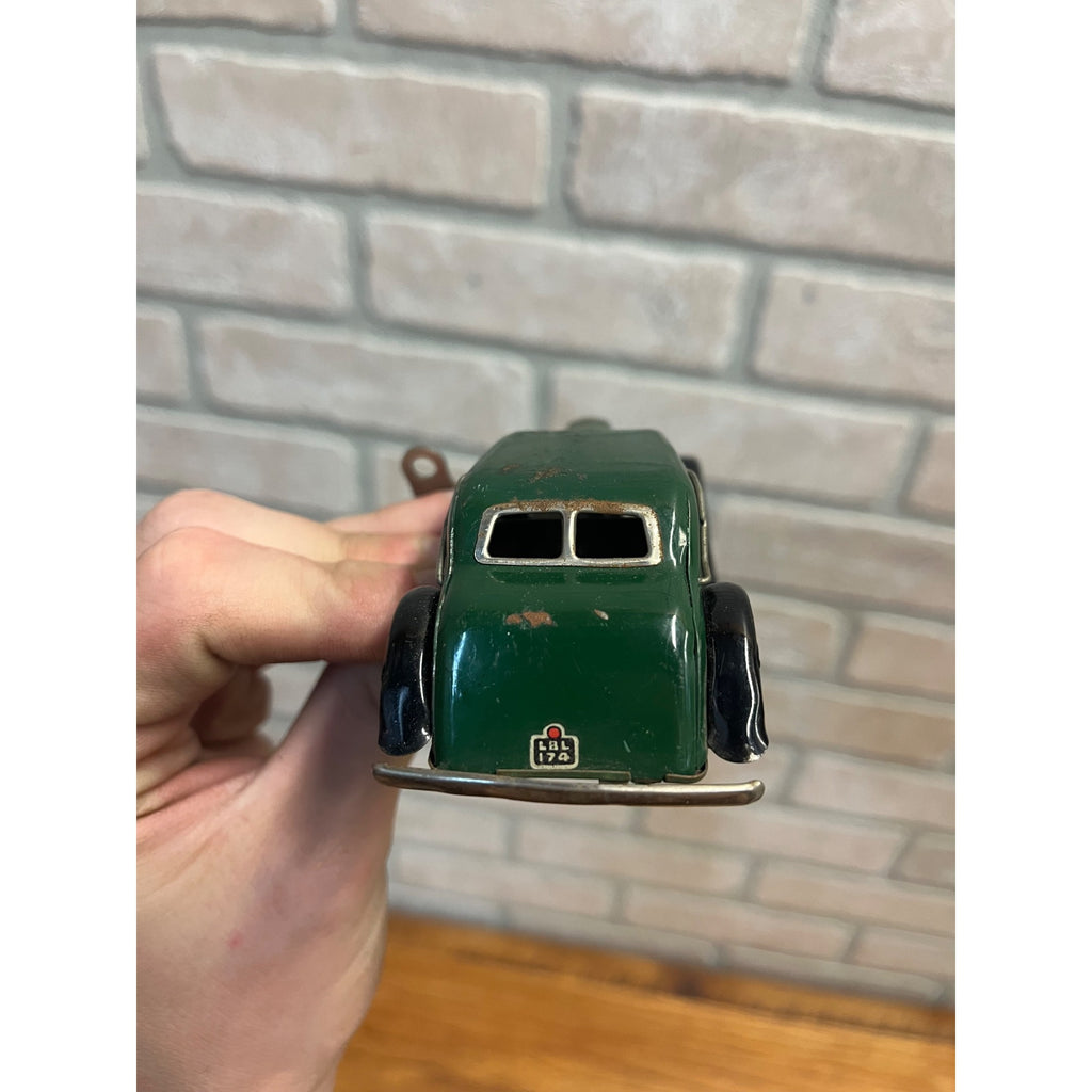 Vintage Triang Minic Green Vauxhall Cabriolet 19M w/ Key - Parts