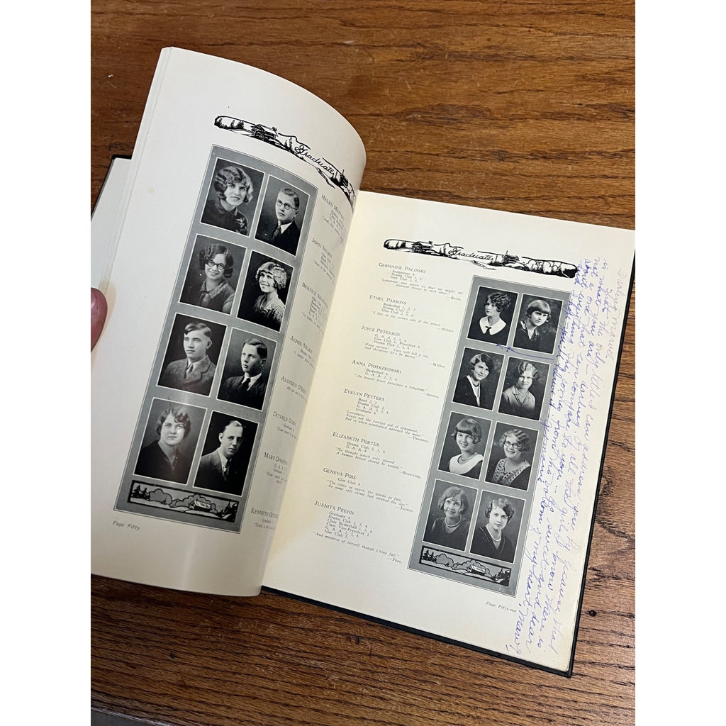 Vintage Antigo High School Yearbook 1927-28 Wisconsin Wis WI Hardcover