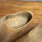Antique Wooden Hand Carved Clog Shoes Primitive Decor