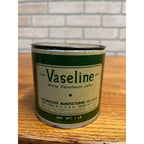 Vintage Vaseline White Petroleum Jelly 1lb Tin Can 3/4 Full Chesebrough Mf Co NY