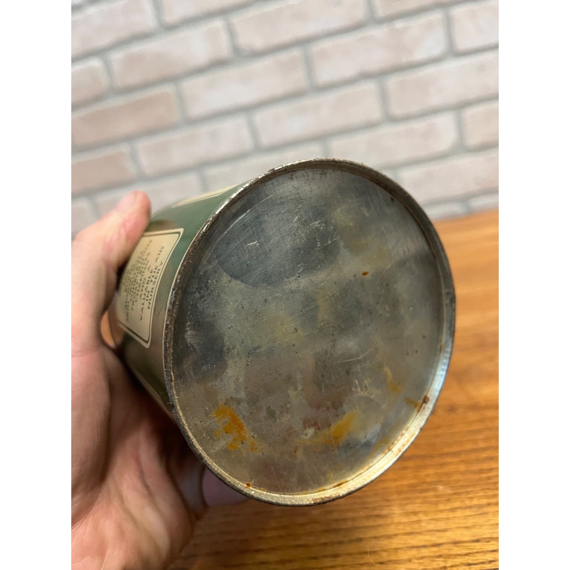 Vintage Vaseline White Petroleum Jelly 1lb Tin Can 3/4 Full Chesebrough Mf Co NY