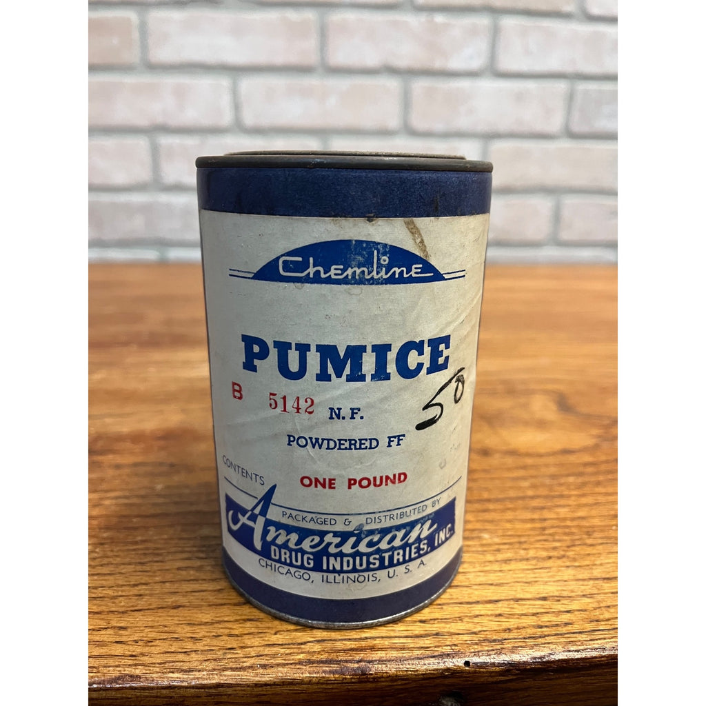 Vintage Chemline Pumice Powdered American Drug Pharmacy Unopened FULL Can