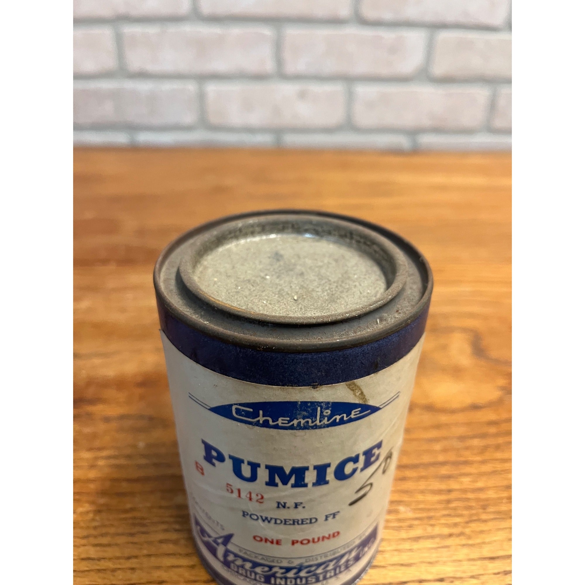 Vintage Chemline Pumice Powdered American Drug Pharmacy Unopened FULL Can