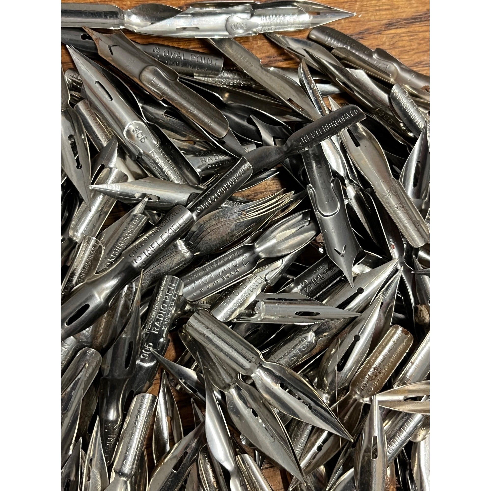 Vintage HUGE LOT Fountain Pen NIBs Esterbrook, Spencerian, Radio Pen ++