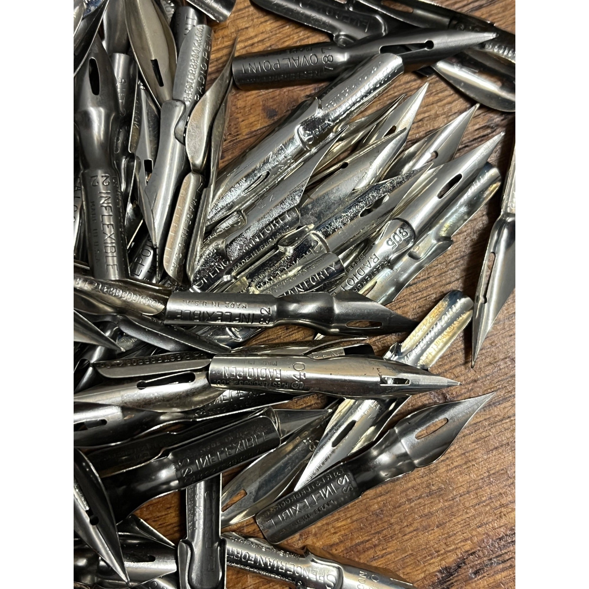 Vintage HUGE LOT Fountain Pen NIBs Esterbrook, Spencerian, Radio Pen ++