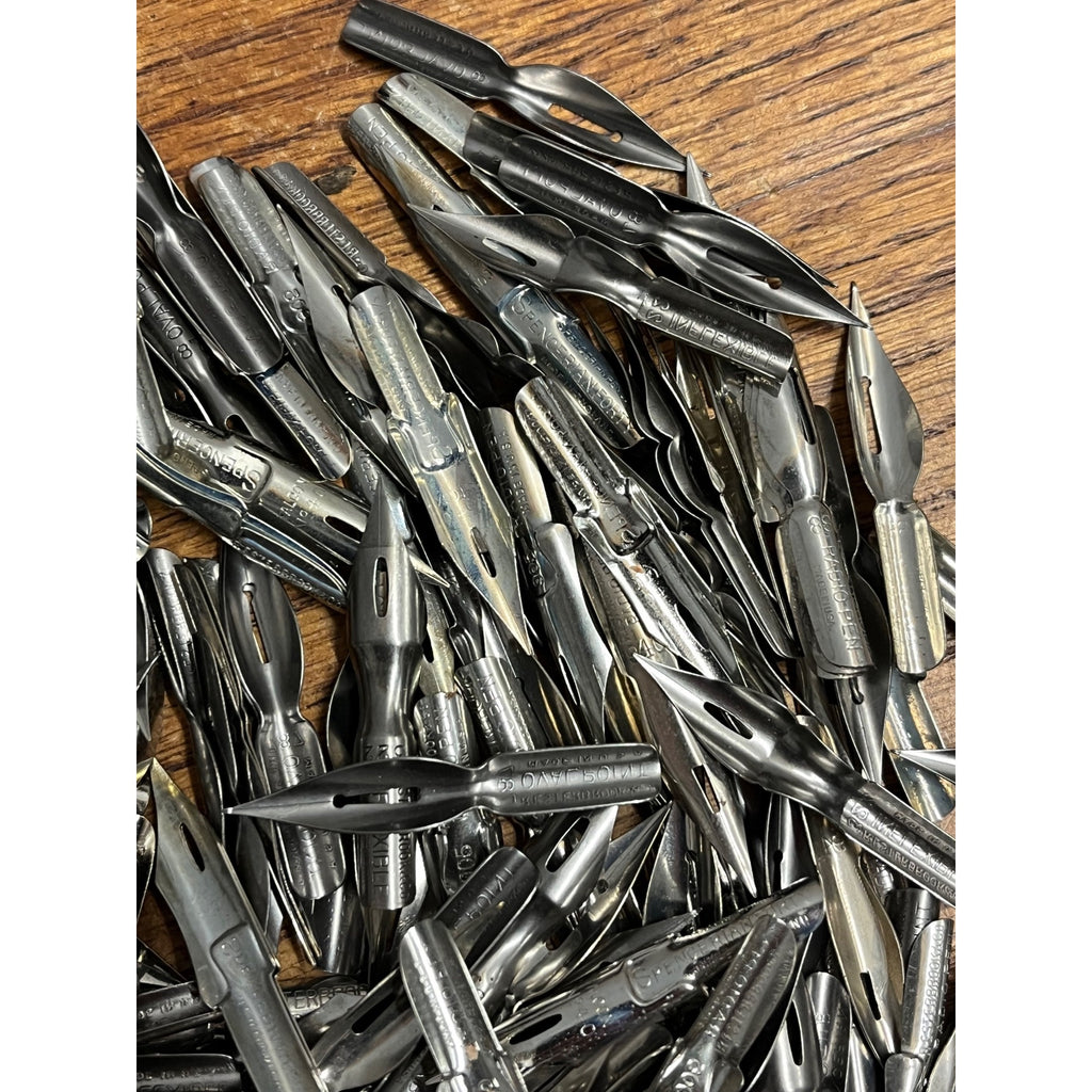 Vintage HUGE LOT Fountain Pen NIBs Esterbrook, Spencerian, Radio Pen ++