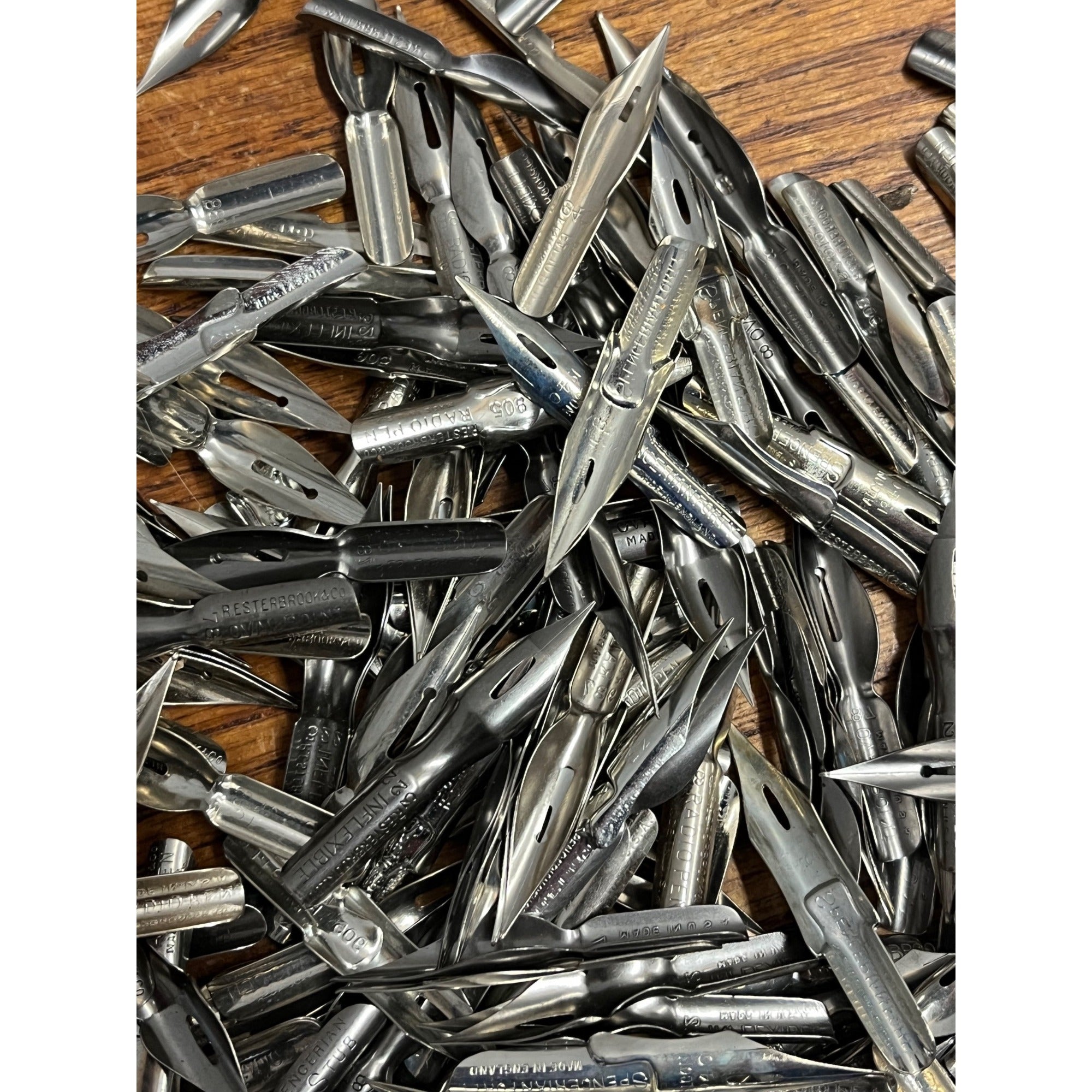 Vintage HUGE LOT Fountain Pen NIBs Esterbrook, Spencerian, Radio Pen ++