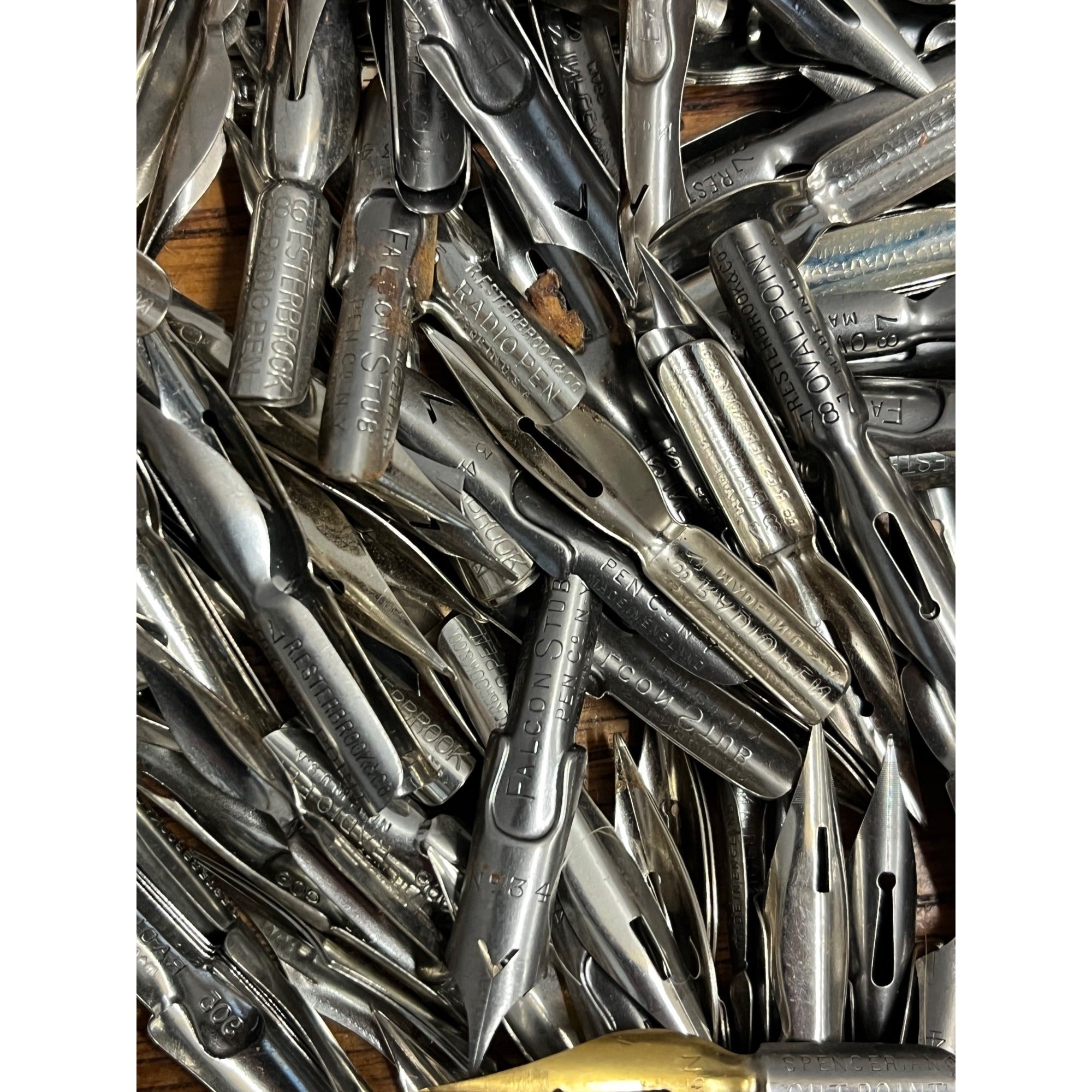 Vintage HUGE LOT Fountain Pen NIBs Esterbrook, Spencerian, Radio Pen ++