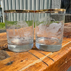 Chicago Northwestern Railroad Wisconsin Division Glasses Set of (2) Cocktail